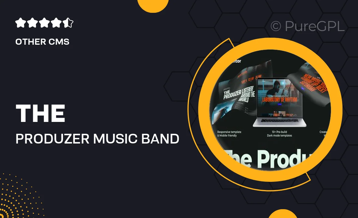 The Produzer – Music & Band Elementor Template Kit