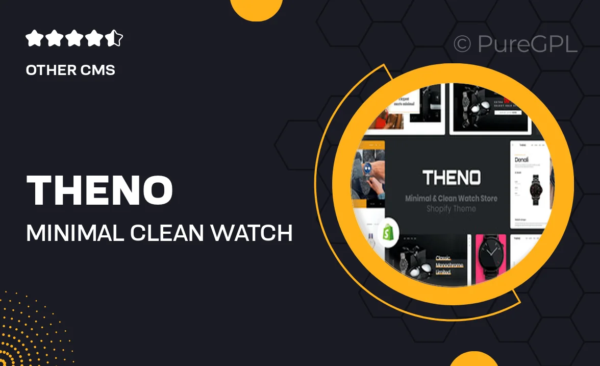 THENO | Minimal & Clean Watch Store Shopify Theme