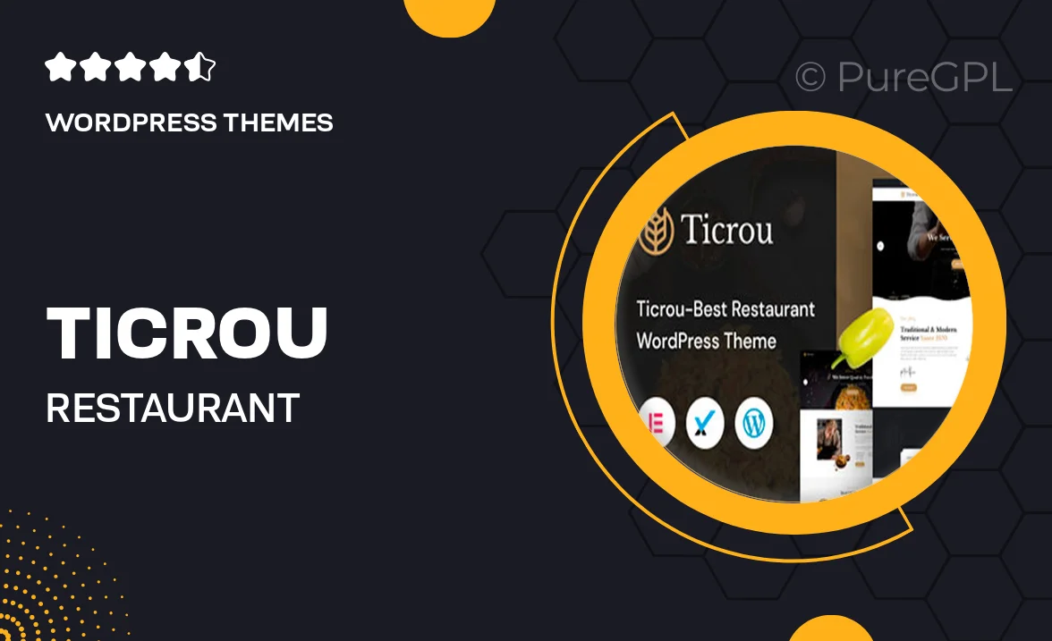 Ticrou – Restaurant WordPress Theme