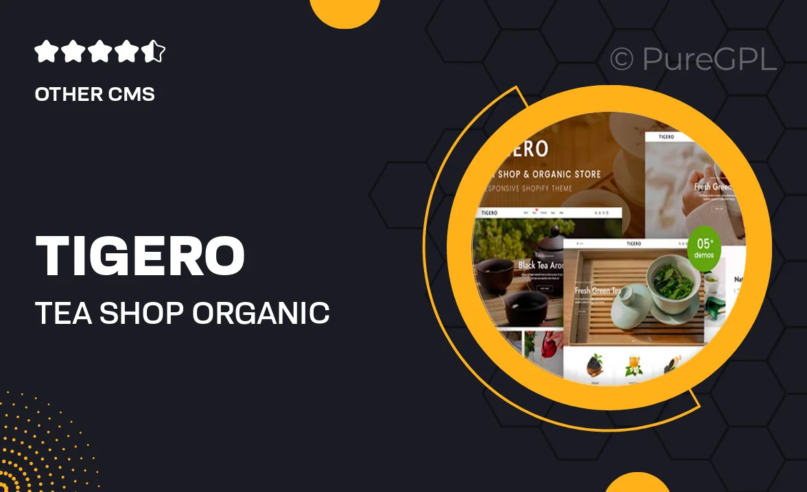 Tigero – Tea Shop & Organic Store Shopify Theme