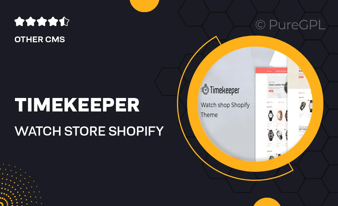 Timekeeper – Watch Store Shopify Theme