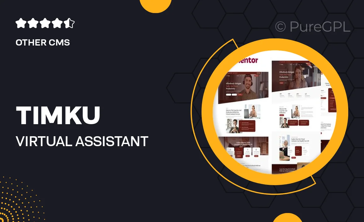 Timku – Virtual Assistant Business Elementor Template Kit