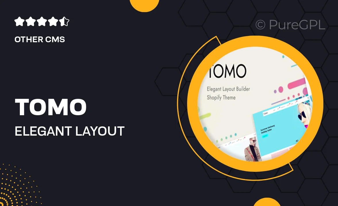 TOMO – Elegant Layout Builder Shopify Theme