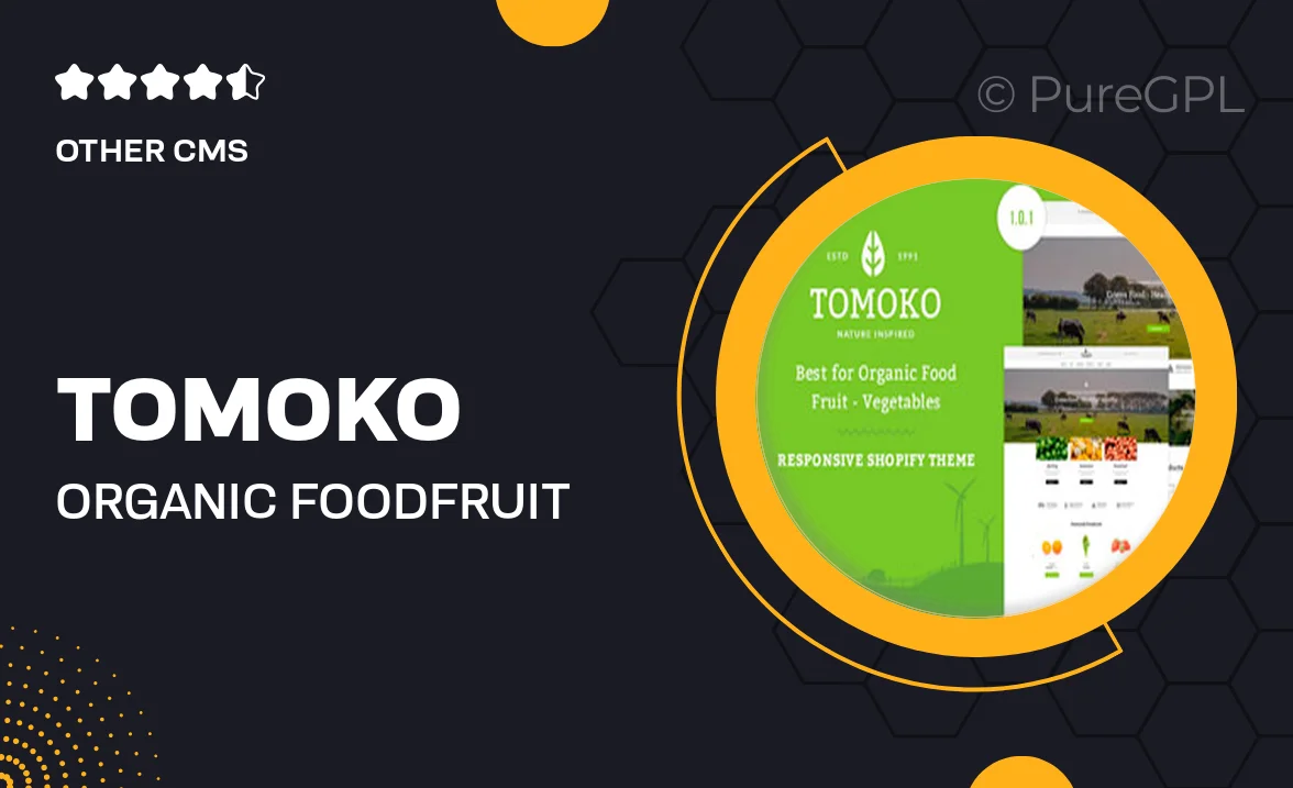 Tomoko – Organic Food/Fruit Shopify Theme