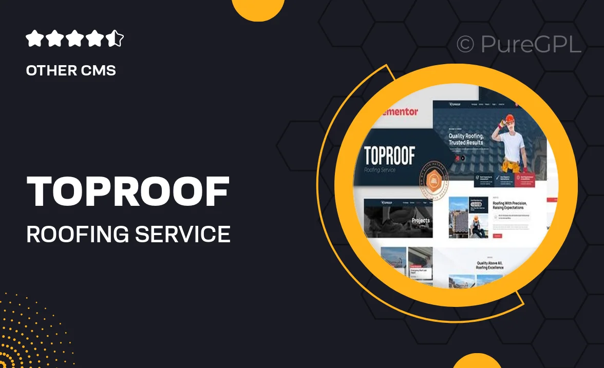 Toproof – Roofing Service Elementor Template Kit