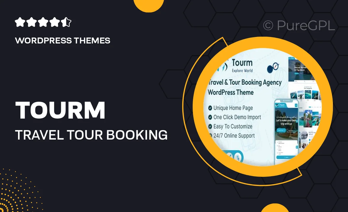 Tourm- Travel & Tour Booking Agency WordPress Theme