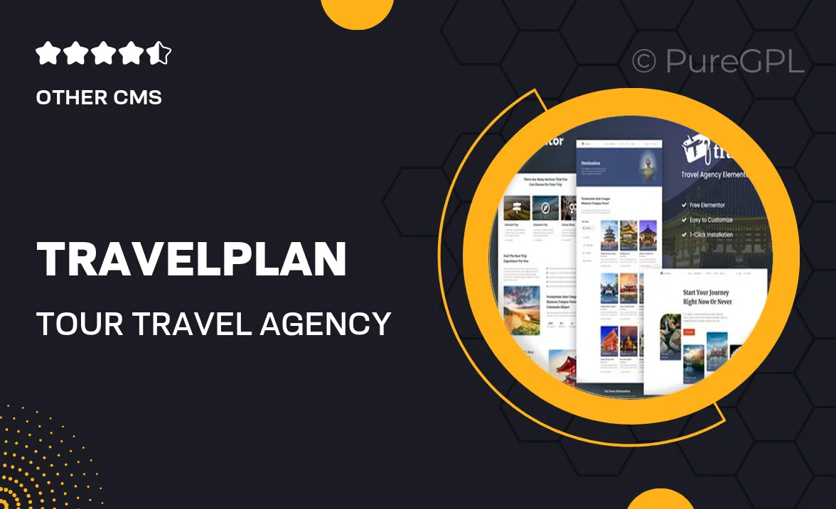 Travelplan – Tour & Travel Agency Elementor Template Kit