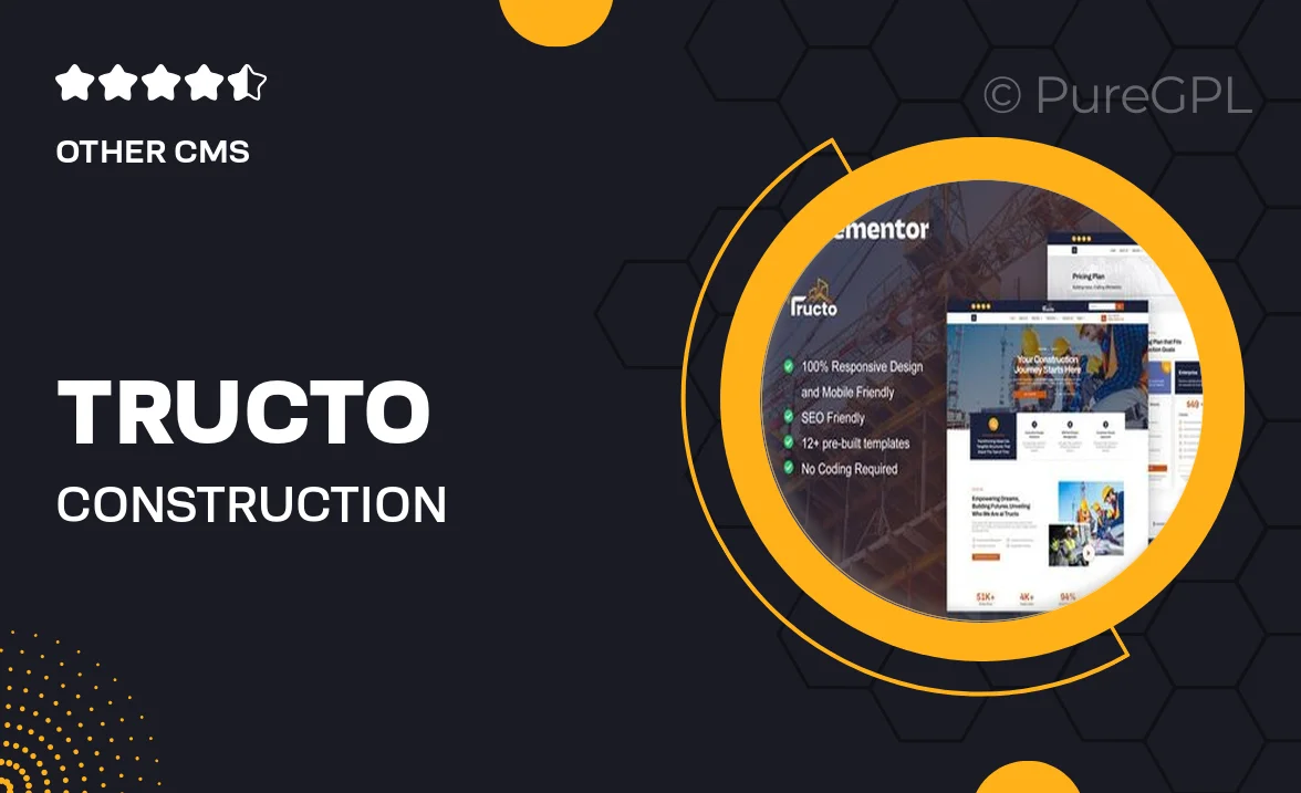 Tructo – Construction Service & Building Elementor Pro Template Kit