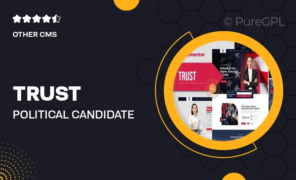 Trust – Political Candidate Leader Elementor Template Kit