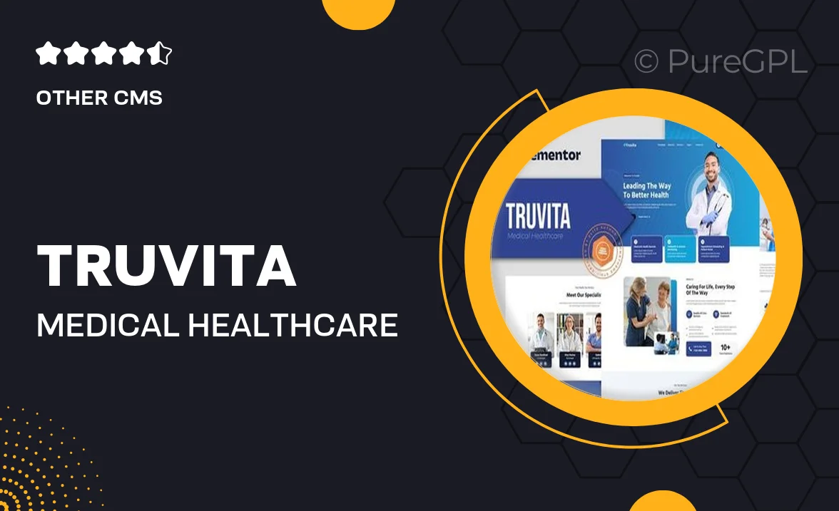 Truvita – Medical Healthcare Elementor Template Kit