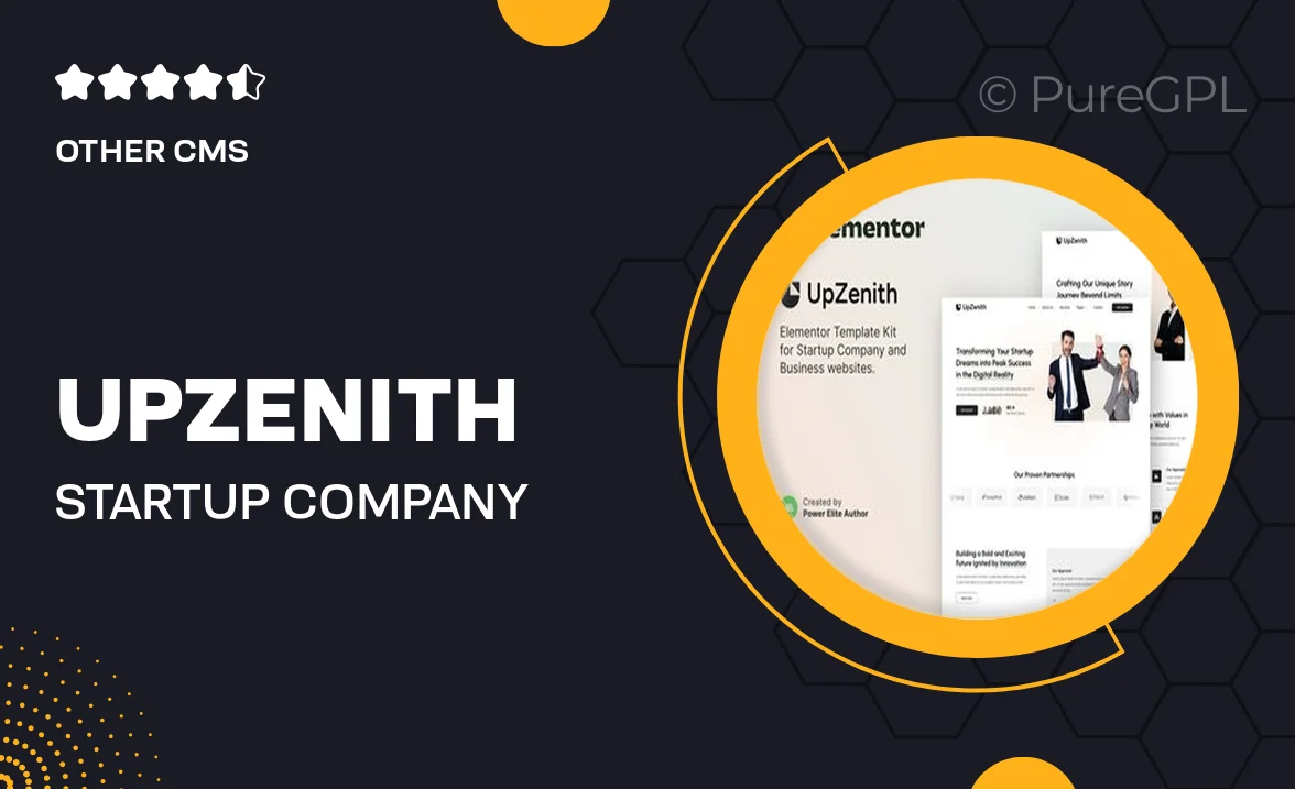 UpZenith – Startup Company & Business Elementor Template Kit