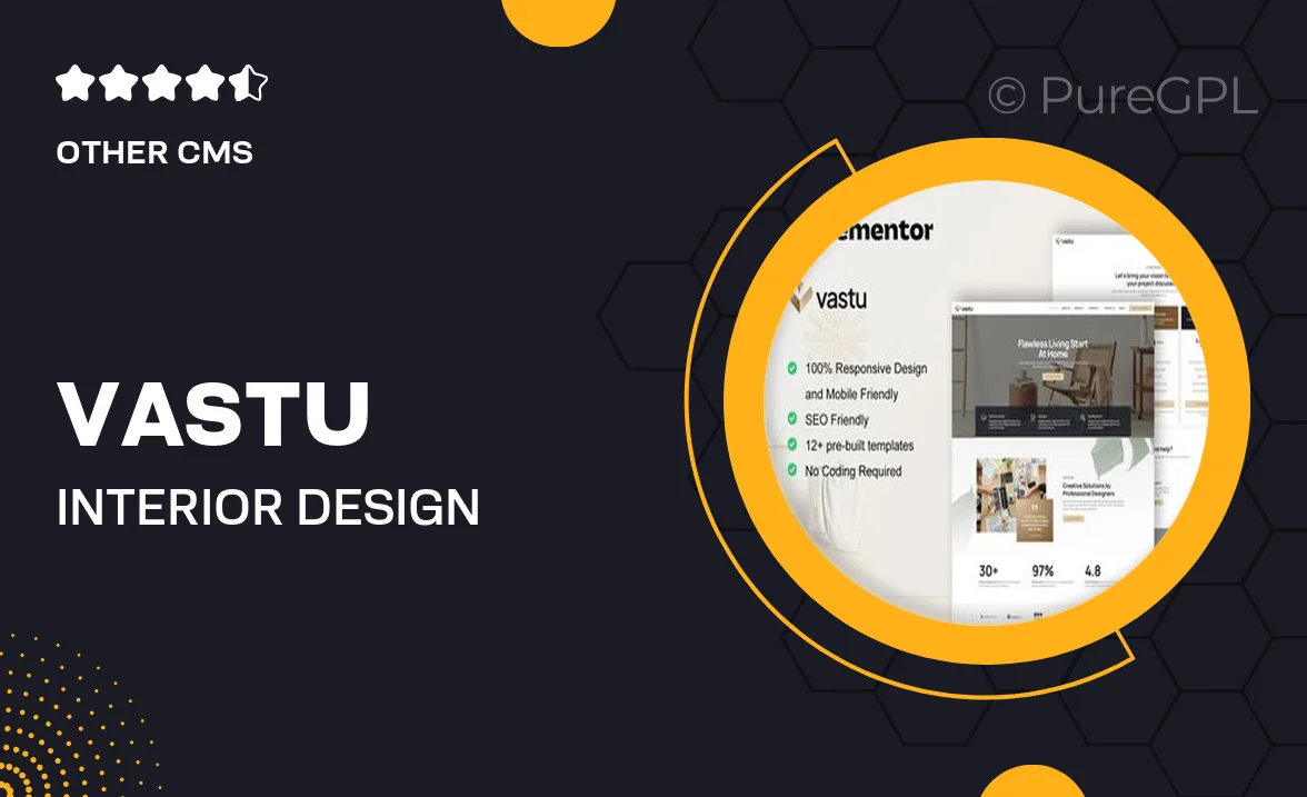 Vastu – Interior Design Service Elementor Pro Template Kit