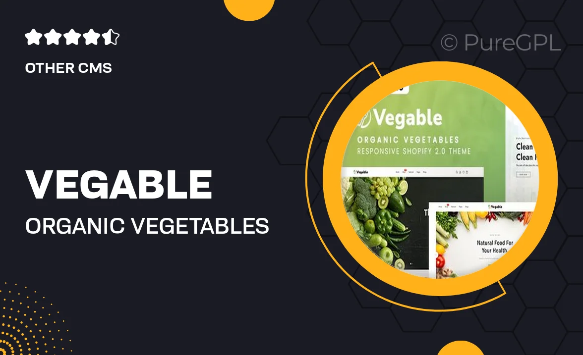 Vegable – Organic Vegetables Responsive Shopify 2.0 Theme