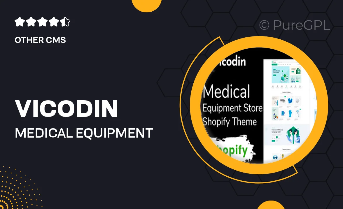 Vicodin – Medical Equipment Store Shopify Theme