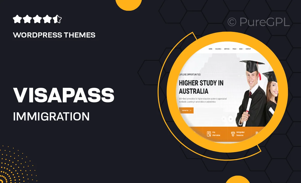 Visapass – Immigration Consulting WordPress Theme