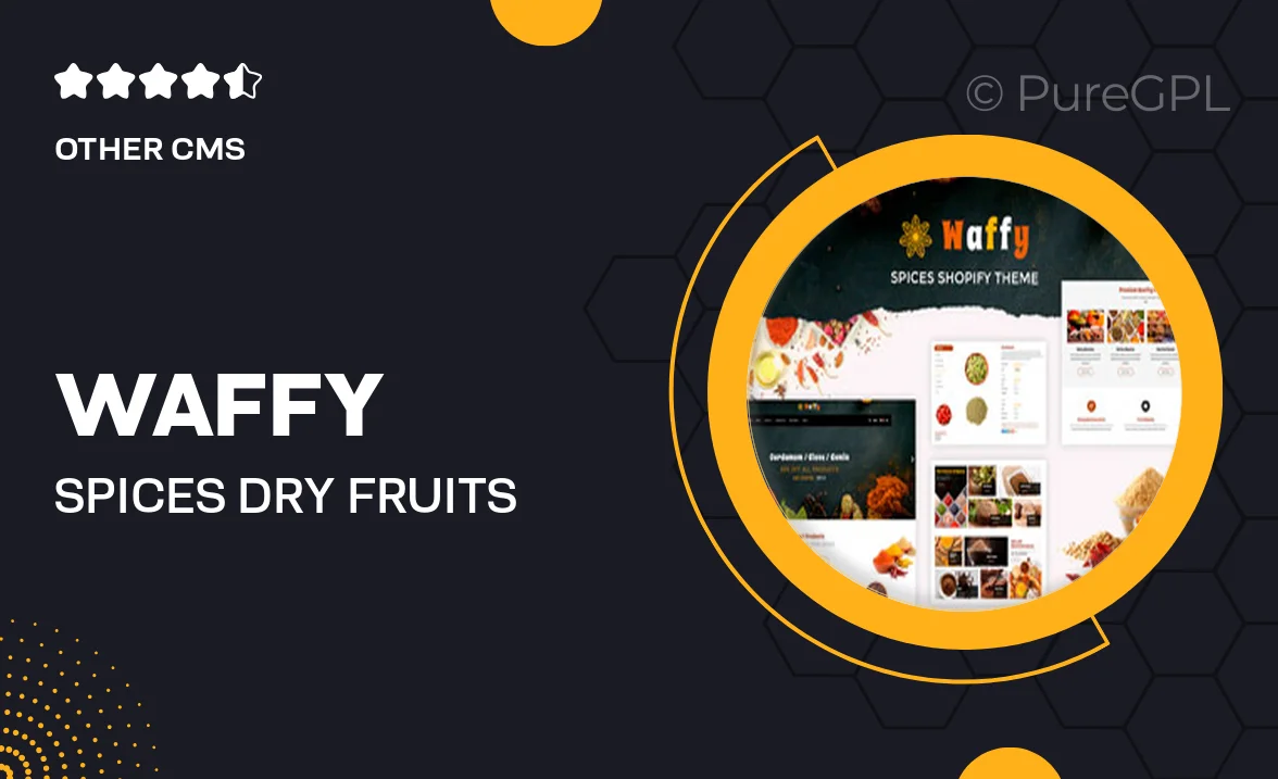 Waffy | Spices, Dry Fruits Store Shopify Theme