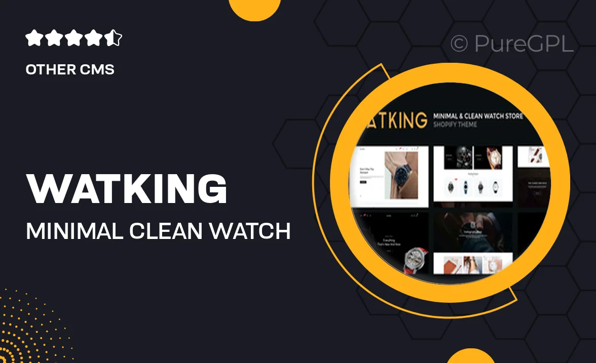 Watking – Minimal & Clean Watch Shopify Theme