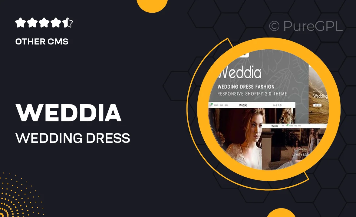 Weddia – Wedding Dress Fashion Responsive Shopify 2.0 Theme