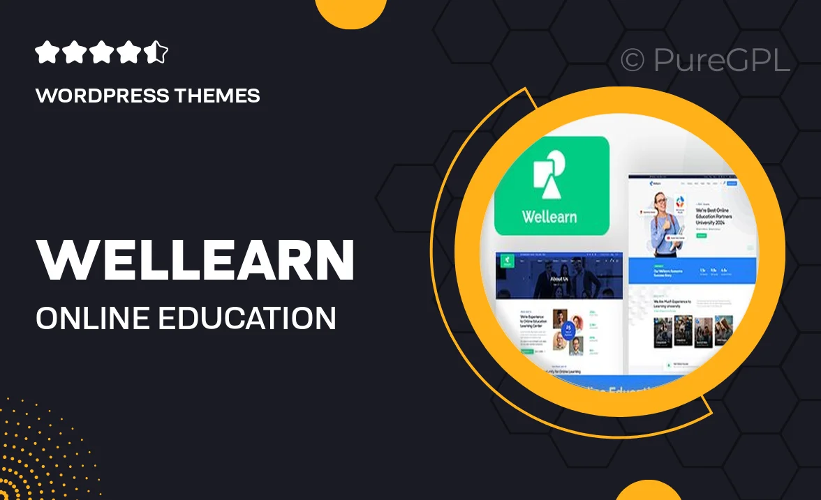 Wellearn – Online Education Learning WordPress Theme