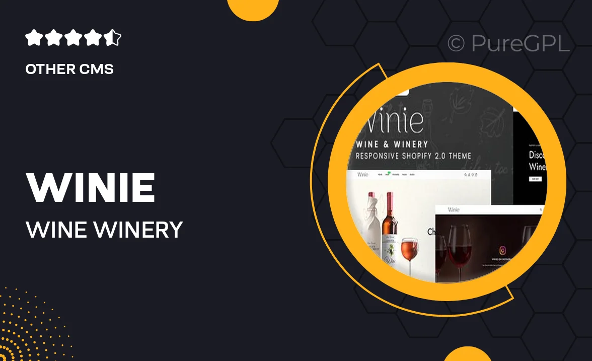 Winie – Wine & Winery Responsive Shopify 2.0 Theme