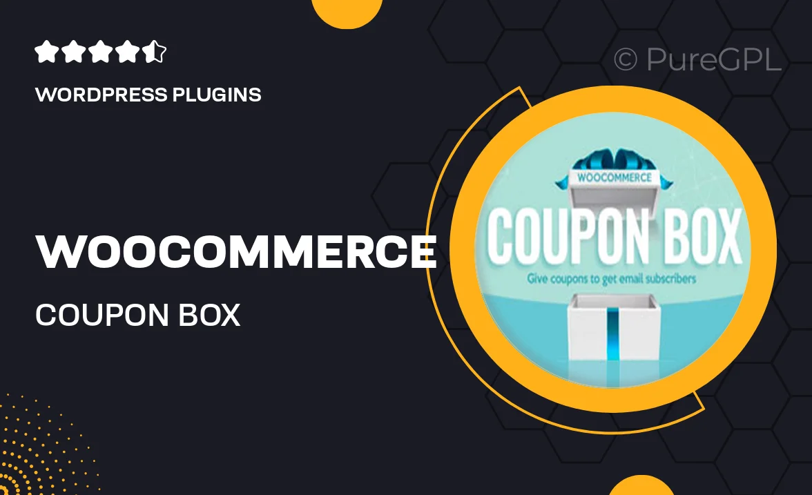 WooCommerce Coupon Box WordPress Plugin