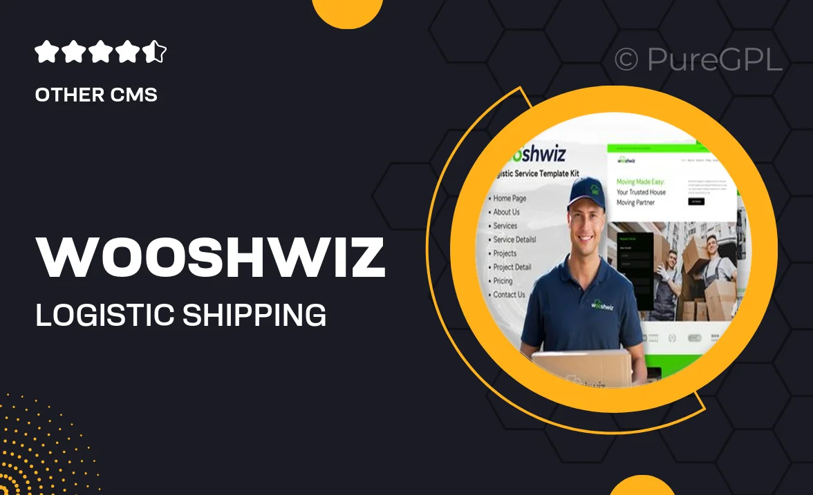 Wooshwiz – Logistic & Shipping Elementor Template Kits