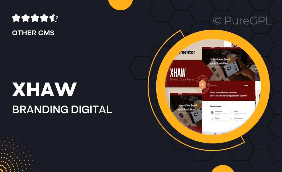 Xhaw – Branding Digital Agency Elementor Template kit