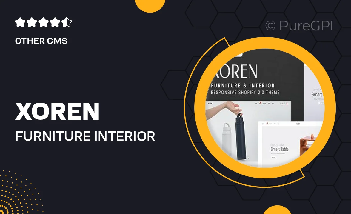 Xoren – Furniture & Interior Responsive Shopify 2.0 Theme