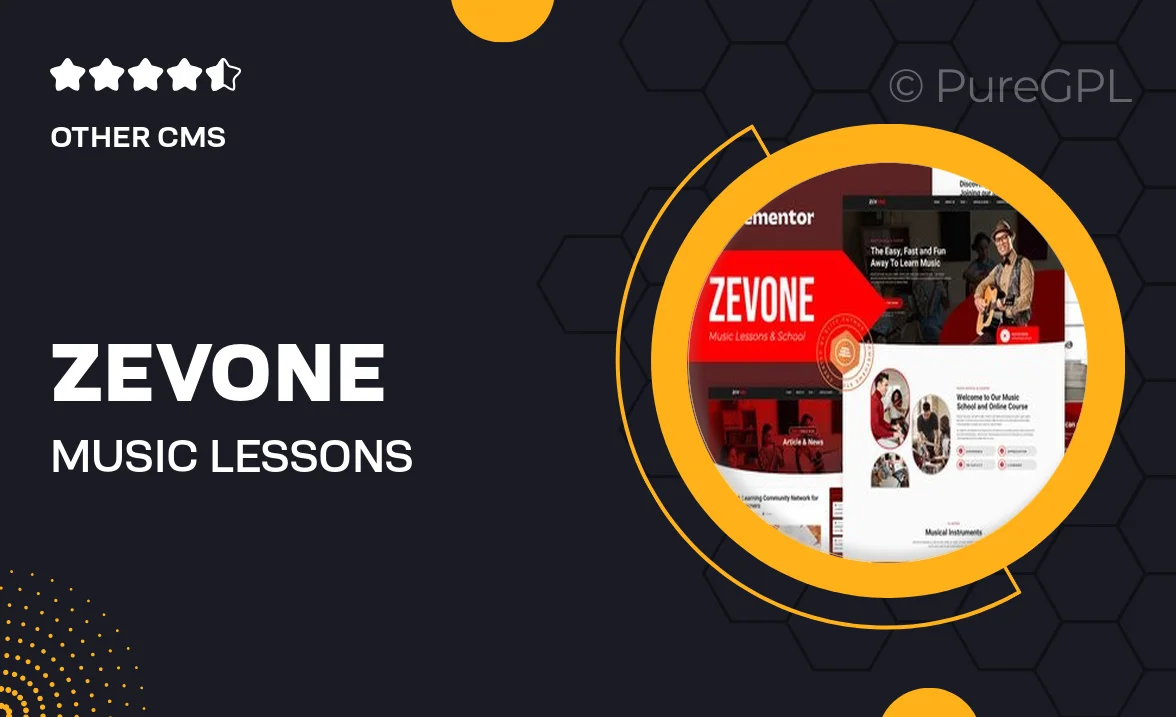 Zevone – Music Lessons & School Elementor Template Kit