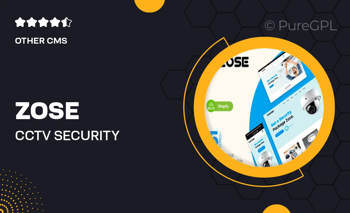 ZOSE – CCTV Security & Electronics Shopify Theme