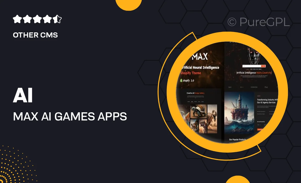 AI Max – AI Games, Apps & Tools Store Shopify Theme