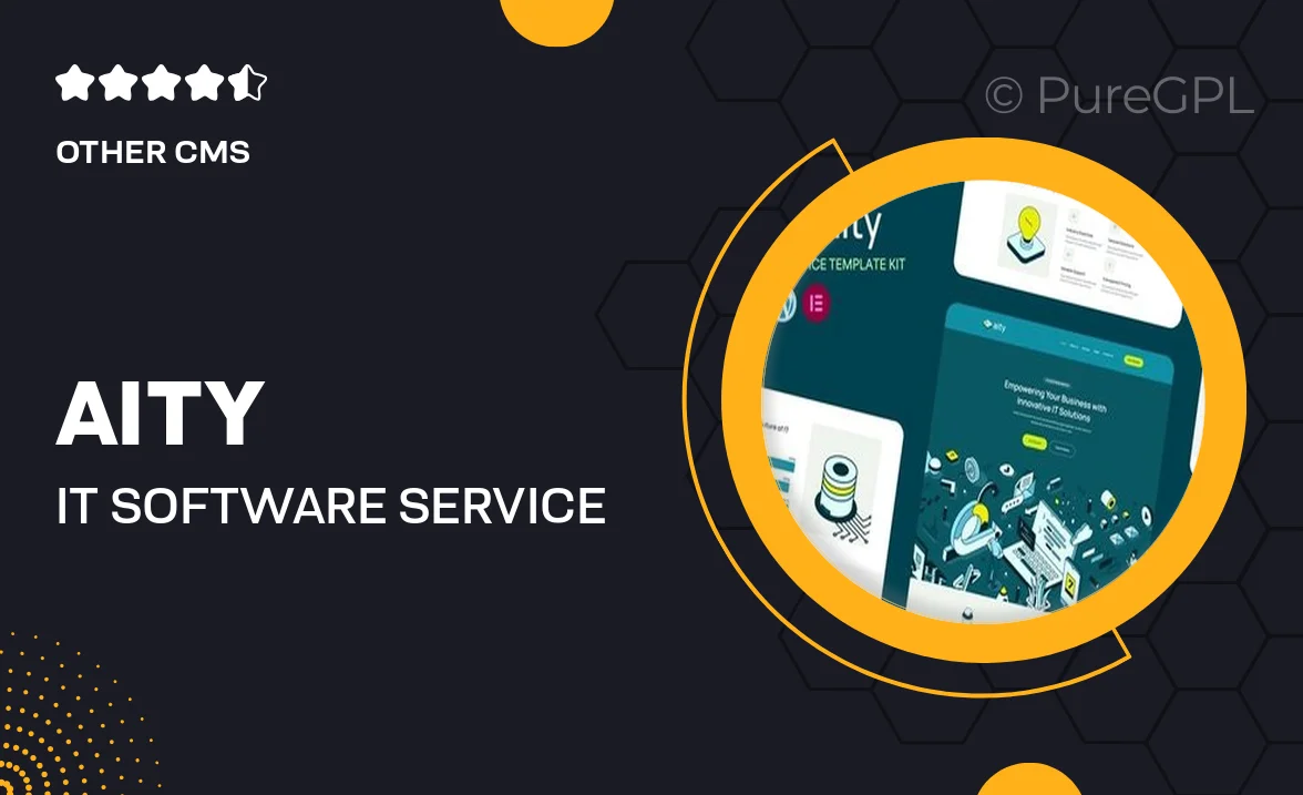 Aity – IT & Software Service Elementor Template Kit