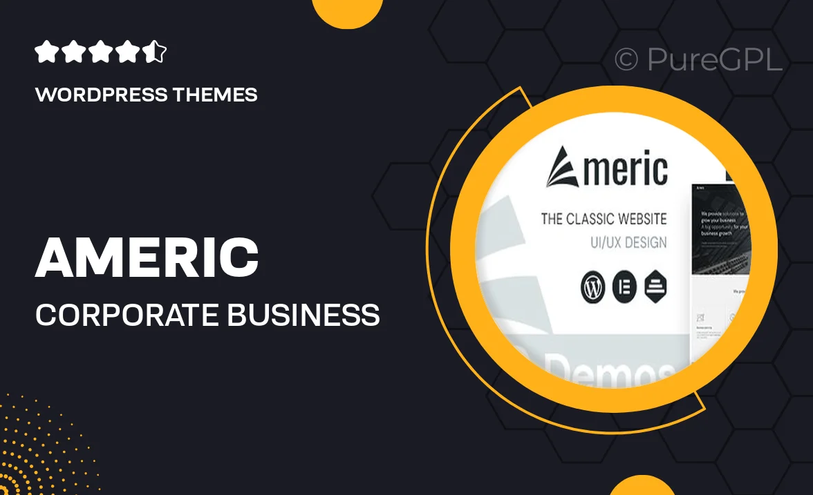 Americ – Corporate Business WordPress Theme