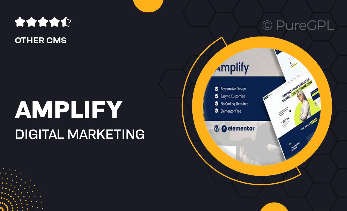 Amplify – Digital Marketing Agency Elementor Template Kit