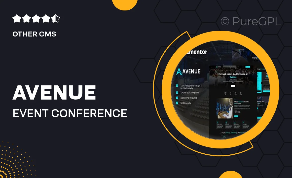 Avenue – Event & Conference Elementor Template Kit