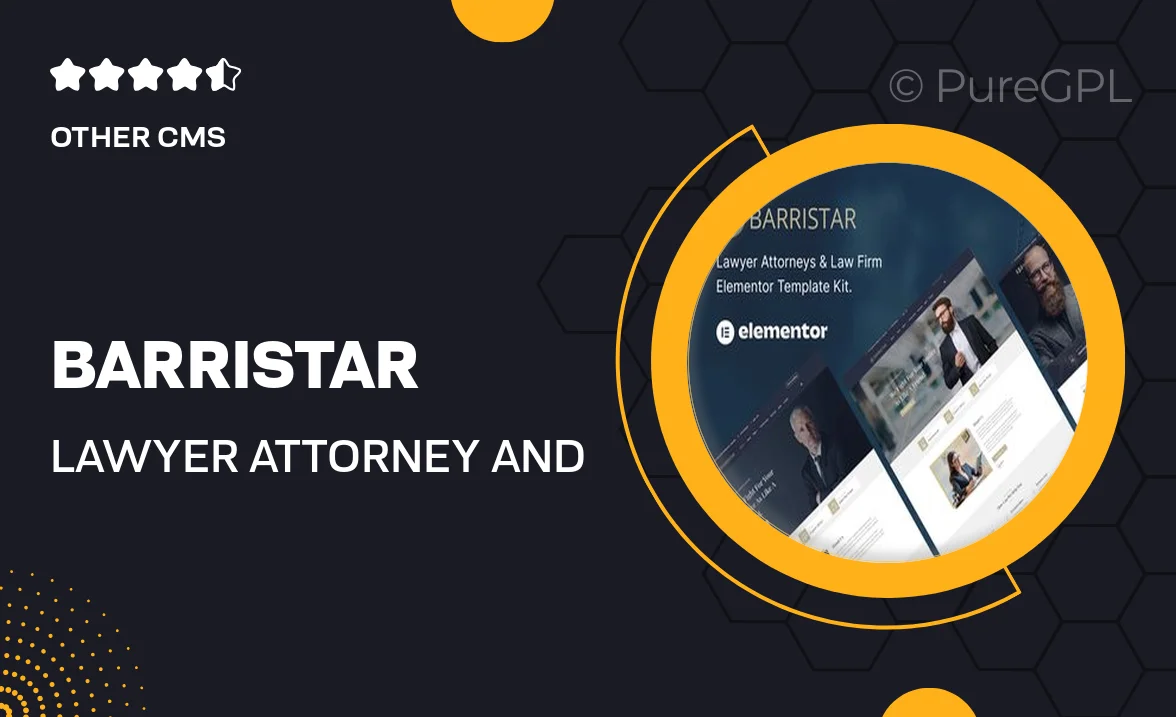 Barristar – Lawyer Attorney and Law Firm Template Kit