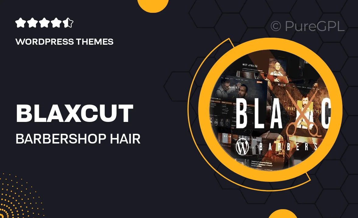 Blaxcut – Barbershop & Hair Salon WordPress Theme