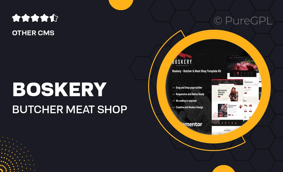 Boskery – Butcher & Meat Shop Template Kit