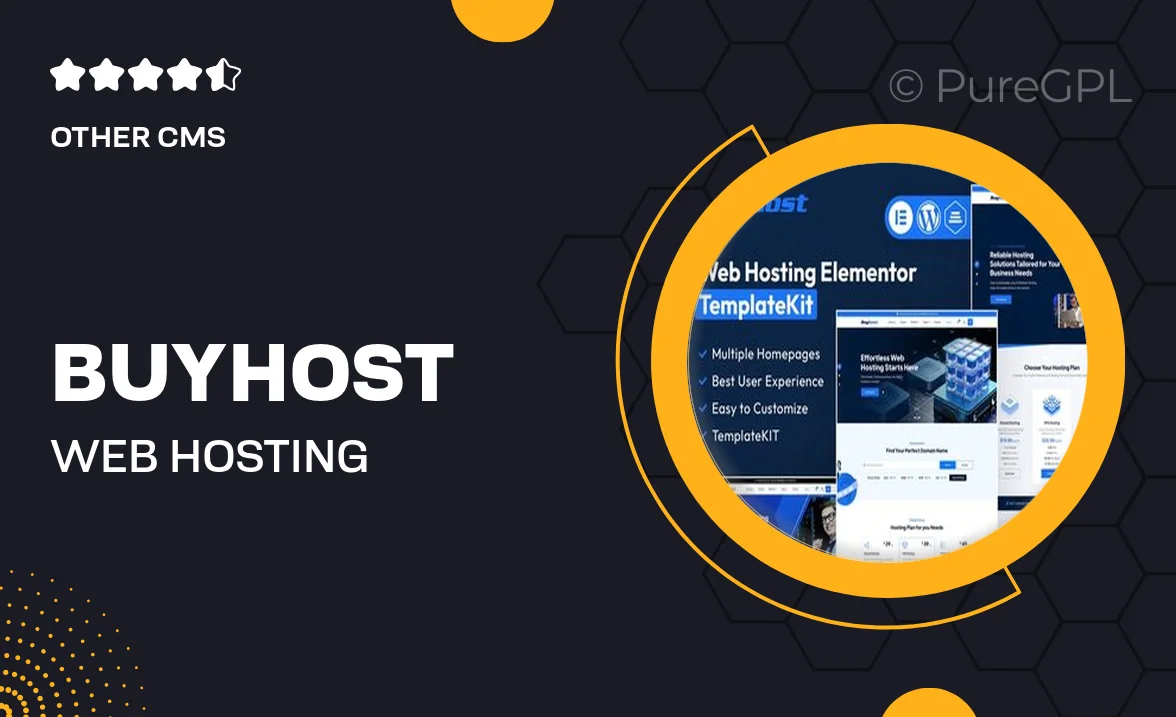 Buyhost – Web Hosting Elementor Template Kit