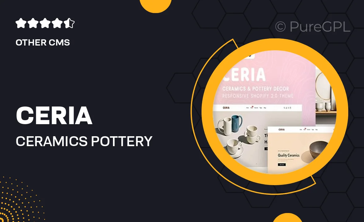 Ceria – Ceramics & Pottery Decor Responsive Shopify 2.0 Theme