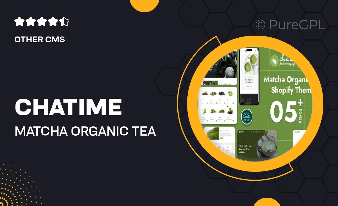 Chatime – Matcha & Organic Tea Store Shopify Theme