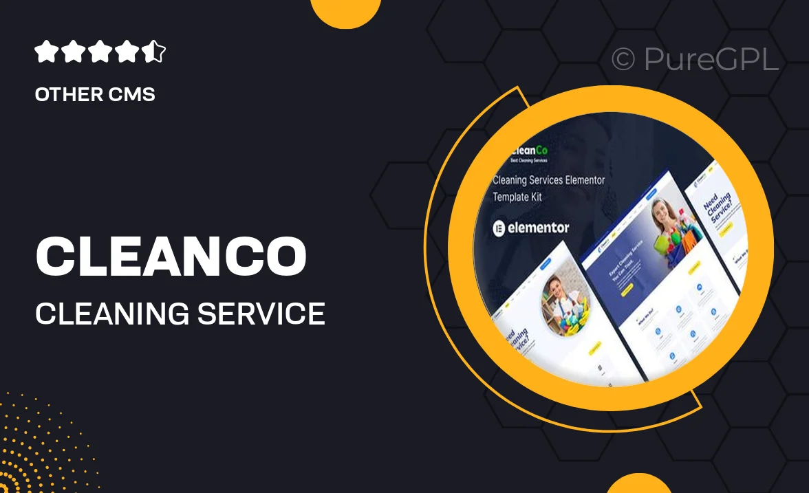 Cleanco – Cleaning Service Elementor Template Kit