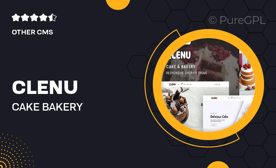 Clenu – Cake & Bakery Responsive Shopify 2.0 Theme