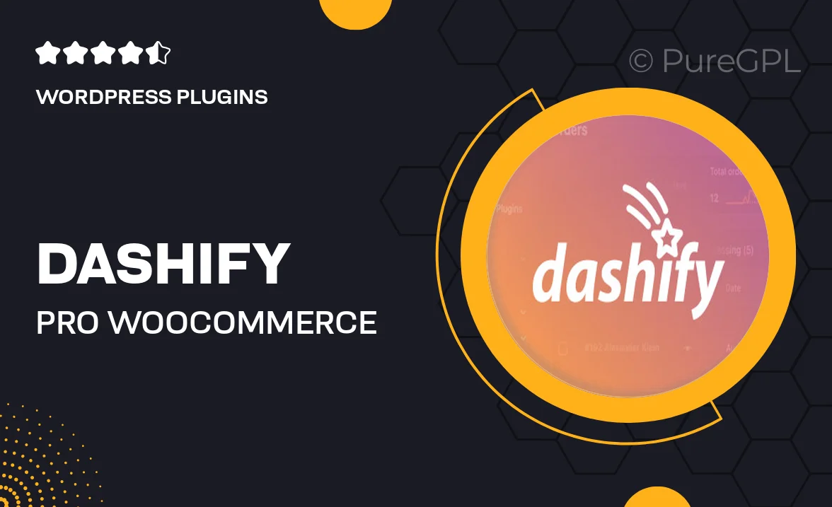 Dashify Pro – WooCommerce Admin Dashboard