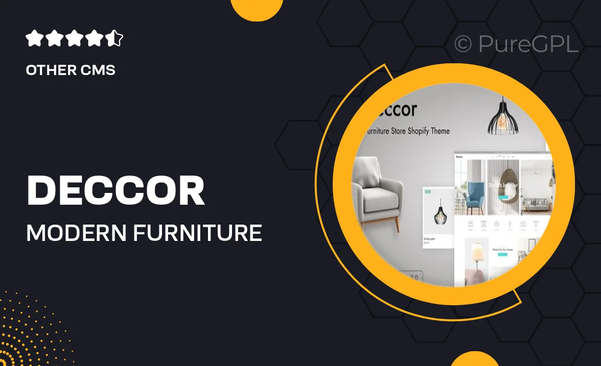 Deccor – Modern Furniture Store Shopify Theme