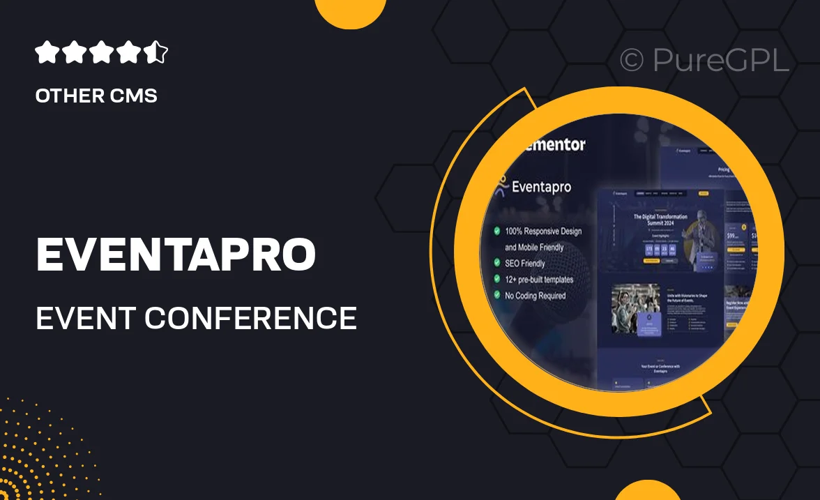 Eventapro – Event & Conference Elementor Pro Template Kit