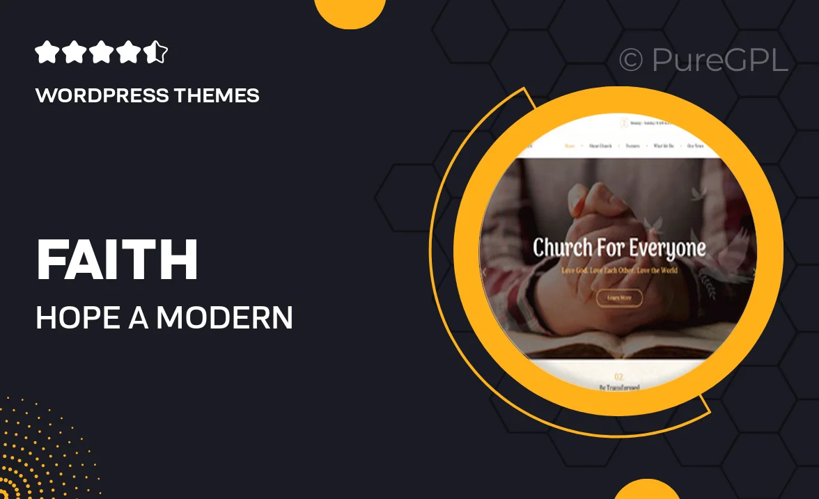 Faith & Hope | A Modern Church & Religion Non-Profit WordPress Theme