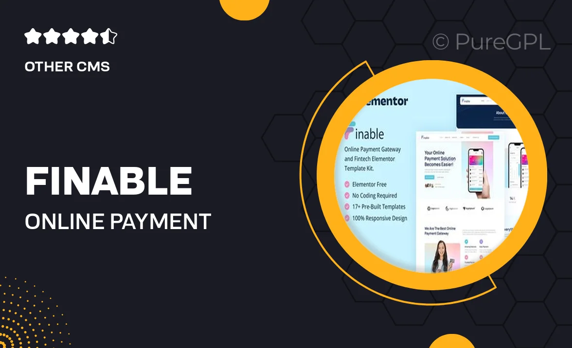 Finable – Online Payment Gateway & Fintech Elementor Template Kit