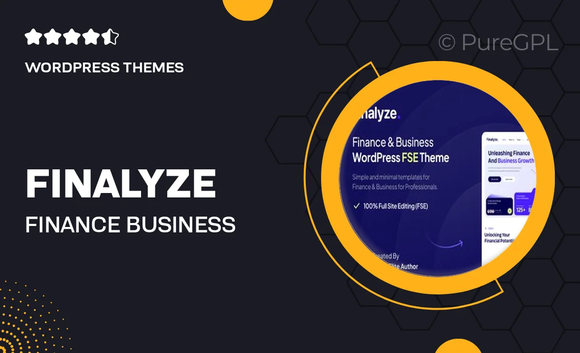 Finalyze – Finance & Business Full Site Editing WordPress Theme