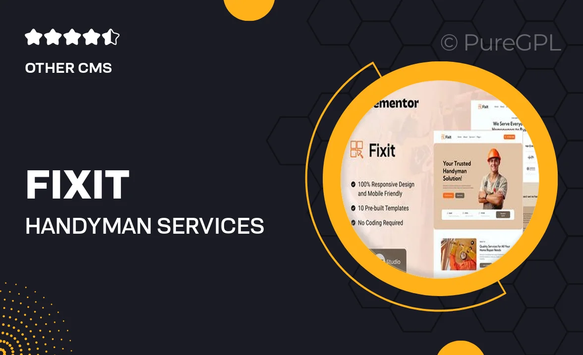 Fixit – Handyman Services Elementor Template Kit